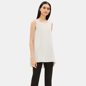 Never Worn Eileen Fisher Long Jewel Neck Tank XS Petite (runs big)